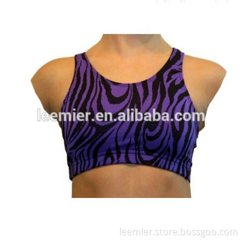 2015 new style custom printing gym fitness bra/top